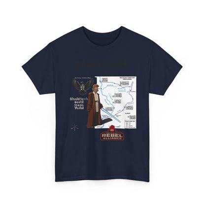 Blackhawk Rebel Trail Vintage Map Graphic T-Shirt