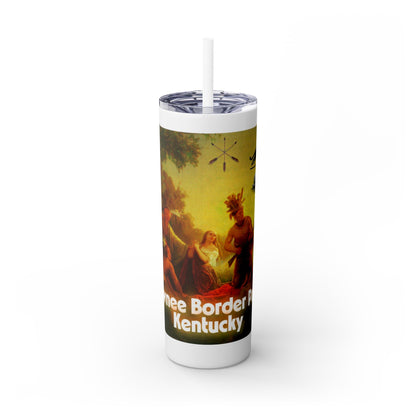 Shawnee East Skinny Tumbler with Straw, 20oz
