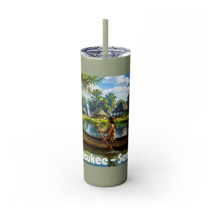 Seminole Skinny Tumbler with Straw, 20oz