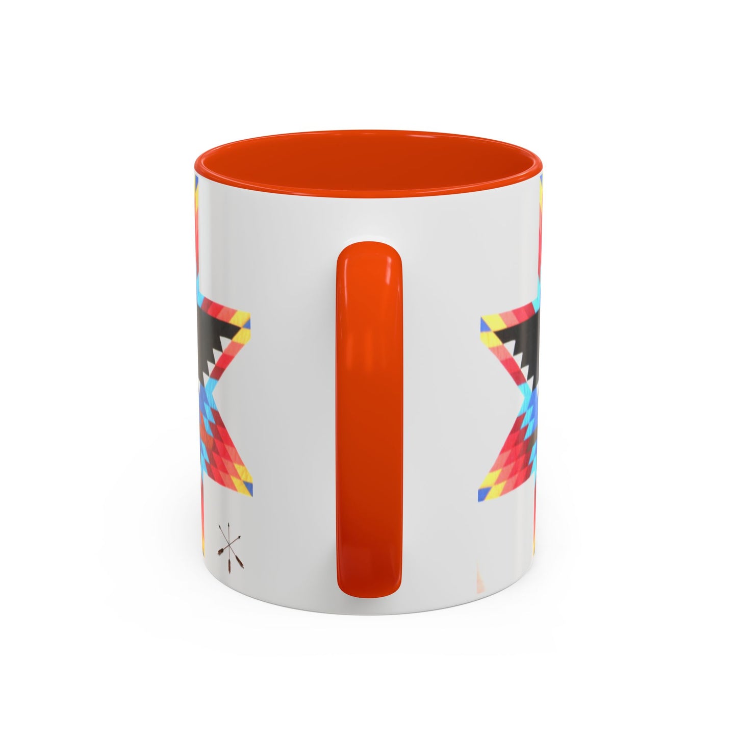 Onci  Eagle Star Ceramic Mug — Colorful Geometric Native-Inspired Coffee Cup (11oz, 15oz)