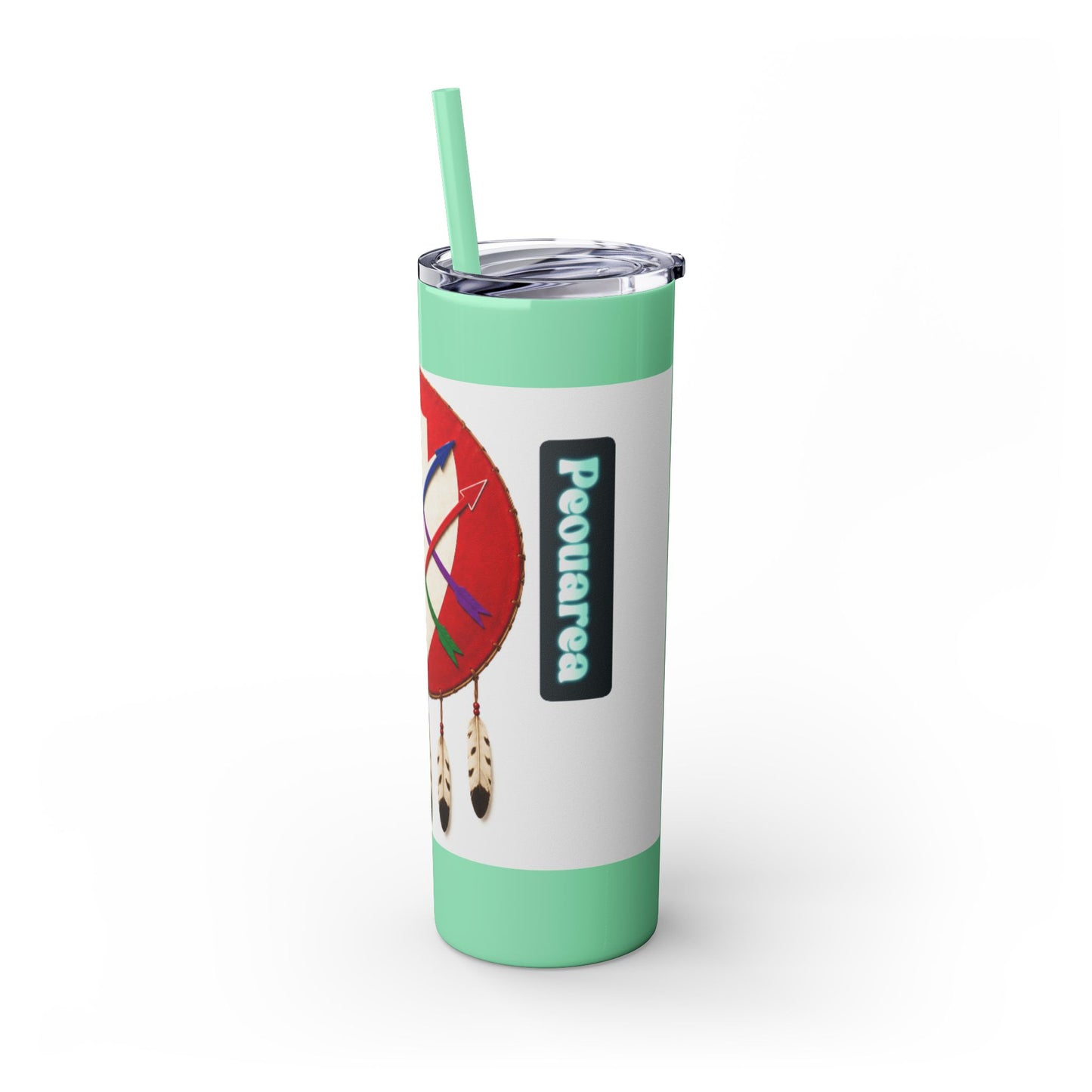 Peoria 20oz Skinny Tumbler with Dreamcatcher Shield Design