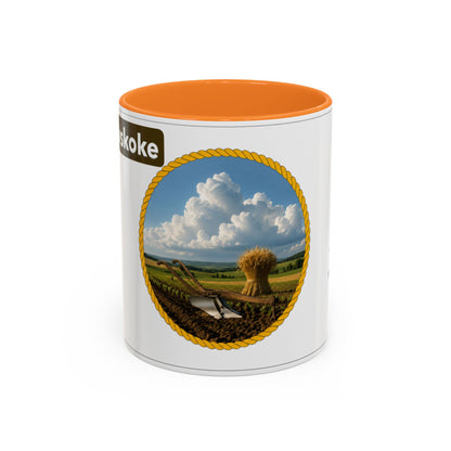 Muscogee Scenic Harvest Coffee Mug – Rustic Countryside Landscape 11oz/15oz
