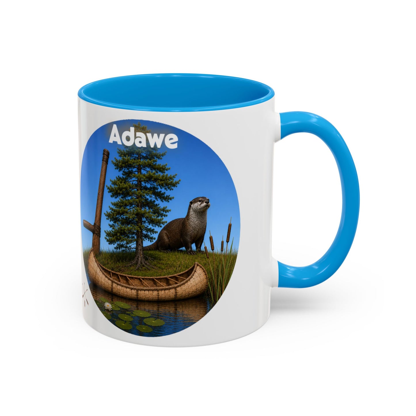 Ottawa Adawe Otter Canoe Mug — Nature Wildlife Coffee Cup (11oz & 15oz)