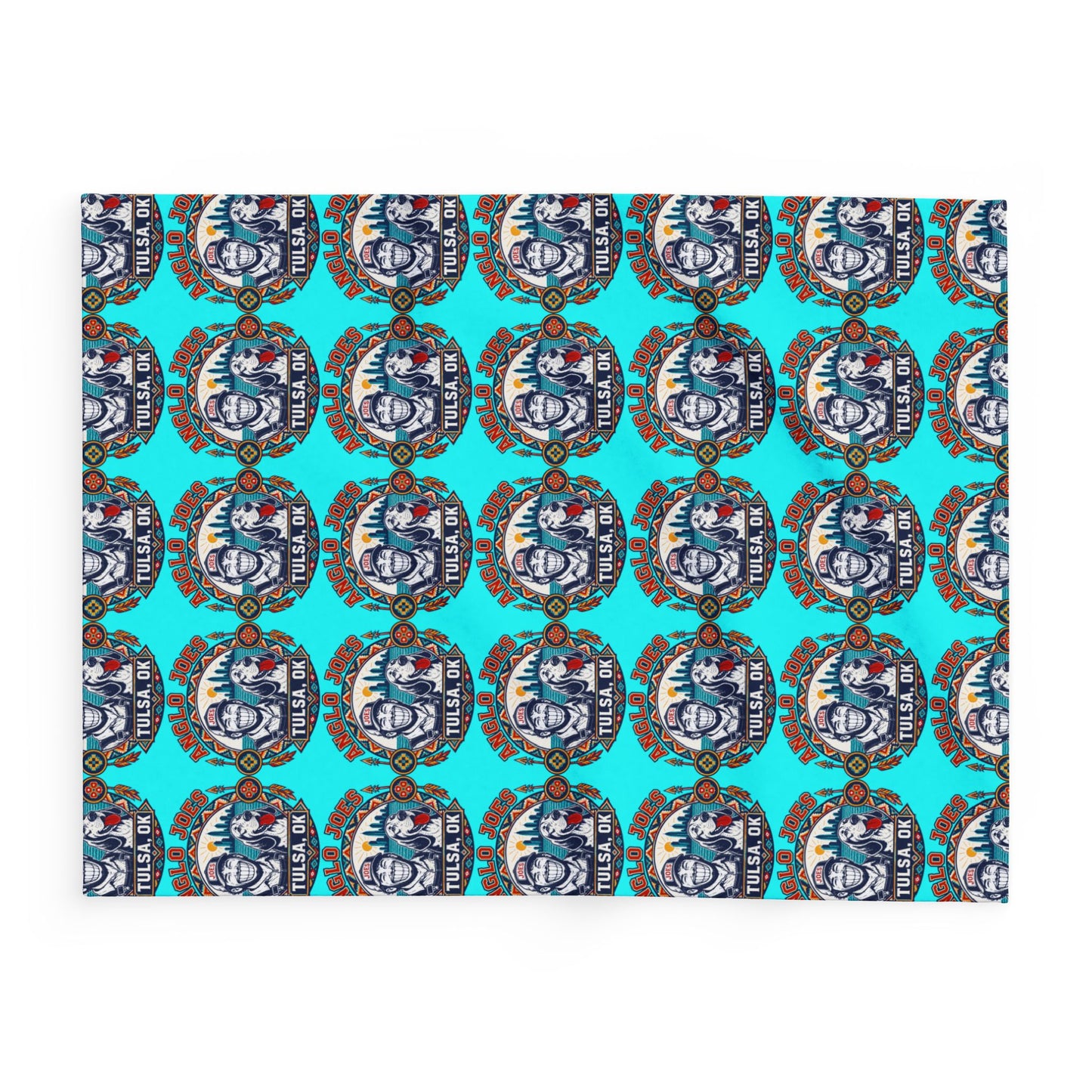 Anglo Joes Arctic Fleece Blanket — Tulsa, OK Polar Seal Pattern Throw