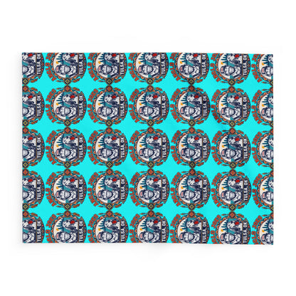 Anglo Joes Arctic Fleece Blanket — Tulsa, OK Polar Seal Pattern Throw