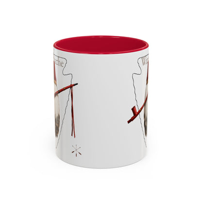 Osage Wazhazhe Tribal Feather Mug (11oz & 15oz) — Native-Inspired Coffee Cup