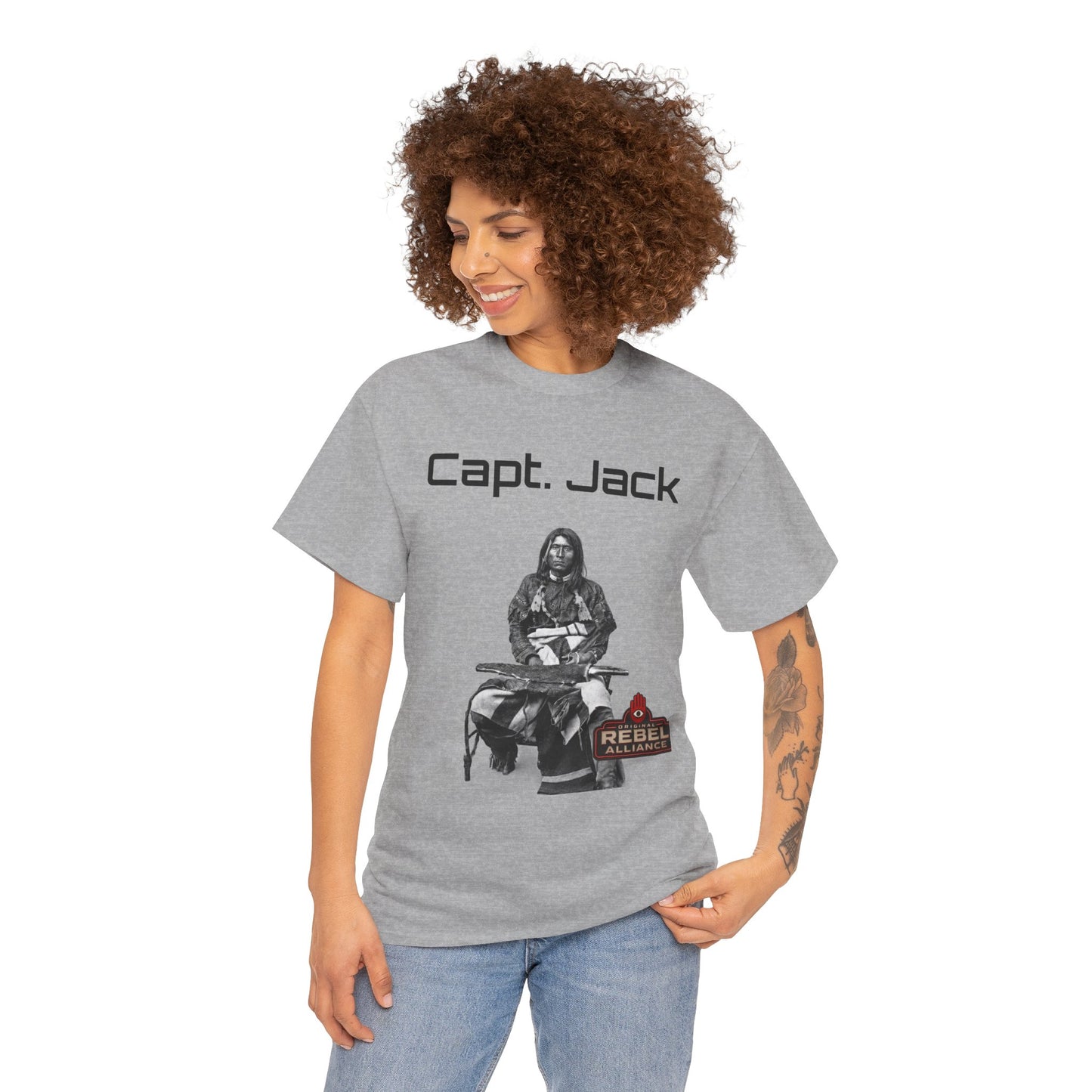 Capt. Jack Graphic Tee — Rebel Archer Vintage Arrow Back Print