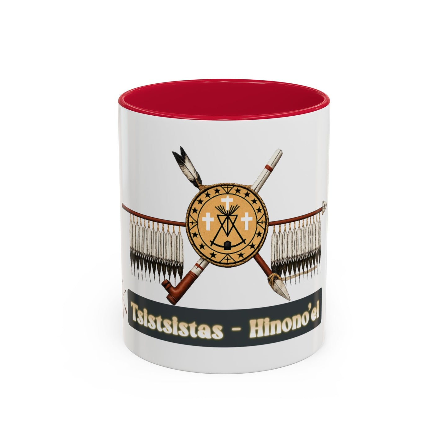 Cheyenne Arapaho Native Heritage Shield Coffee Mug – 'Tsistsistas / Hinono’ei' 11oz & 15oz