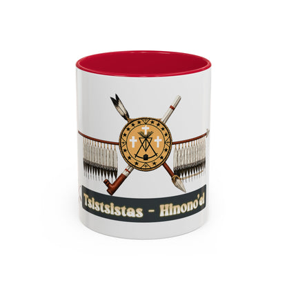 Cheyenne Arapaho Native Heritage Shield Coffee Mug – 'Tsistsistas / Hinono’ei' 11oz & 15oz
