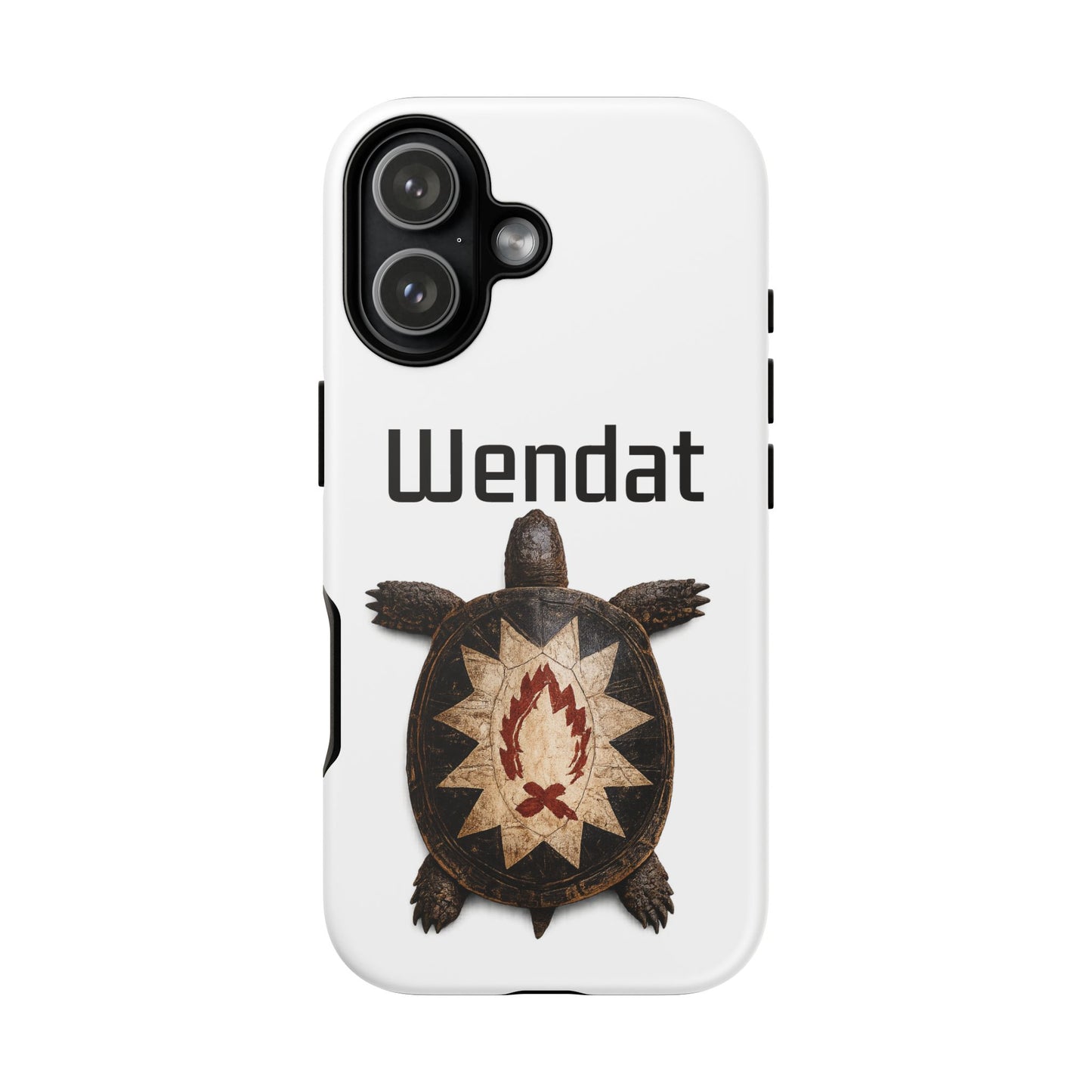 Wyandotte Wendat Turtle Phone Case — Indigenous Turtle Shield Design