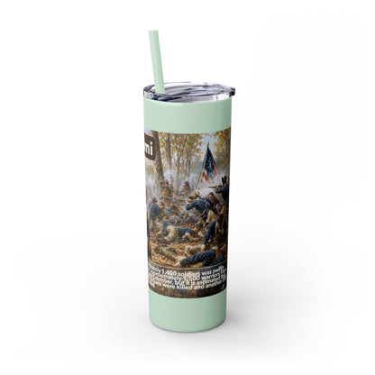 Miami Tribe Historical Skinny Tumbler 20oz — Native American Heritage Travel Cup