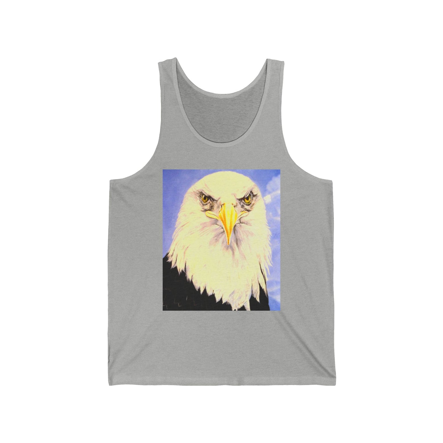 Eagle Portrait Tank Top – Patriotic Bald Eagle Graphic Tank