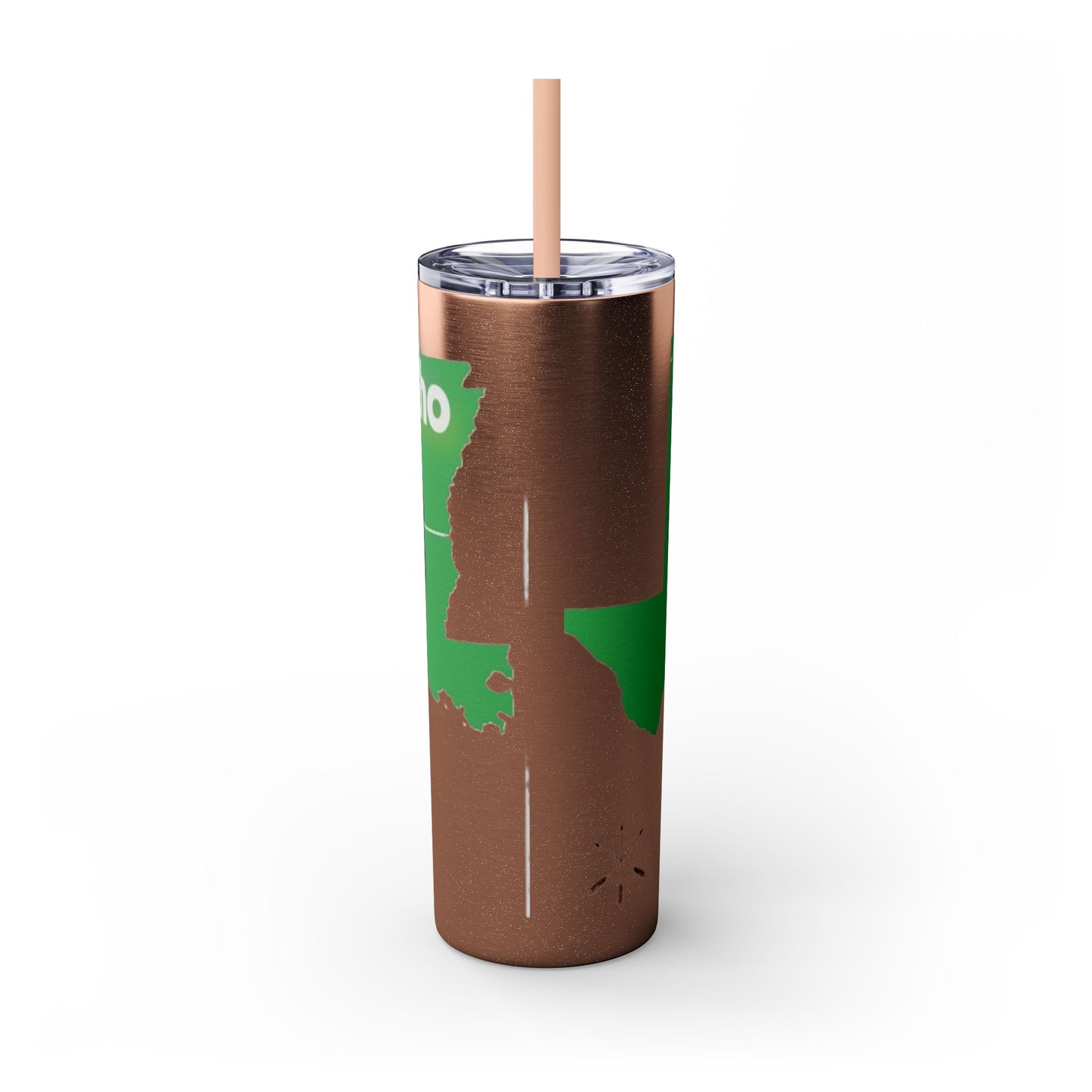 Caddo Kadohadoha Texas Map 20oz Skinny Tumbler with Straw