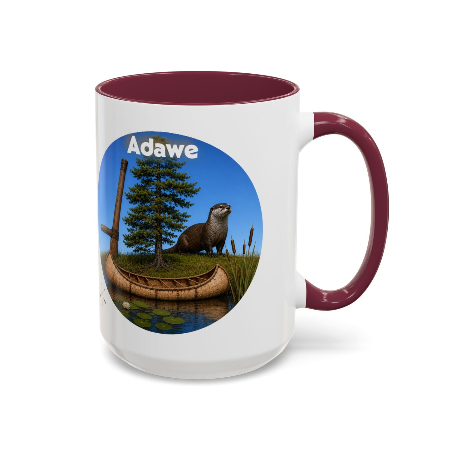 Ottawa Adawe Otter Canoe Mug — Nature Wildlife Coffee Cup (11oz & 15oz)