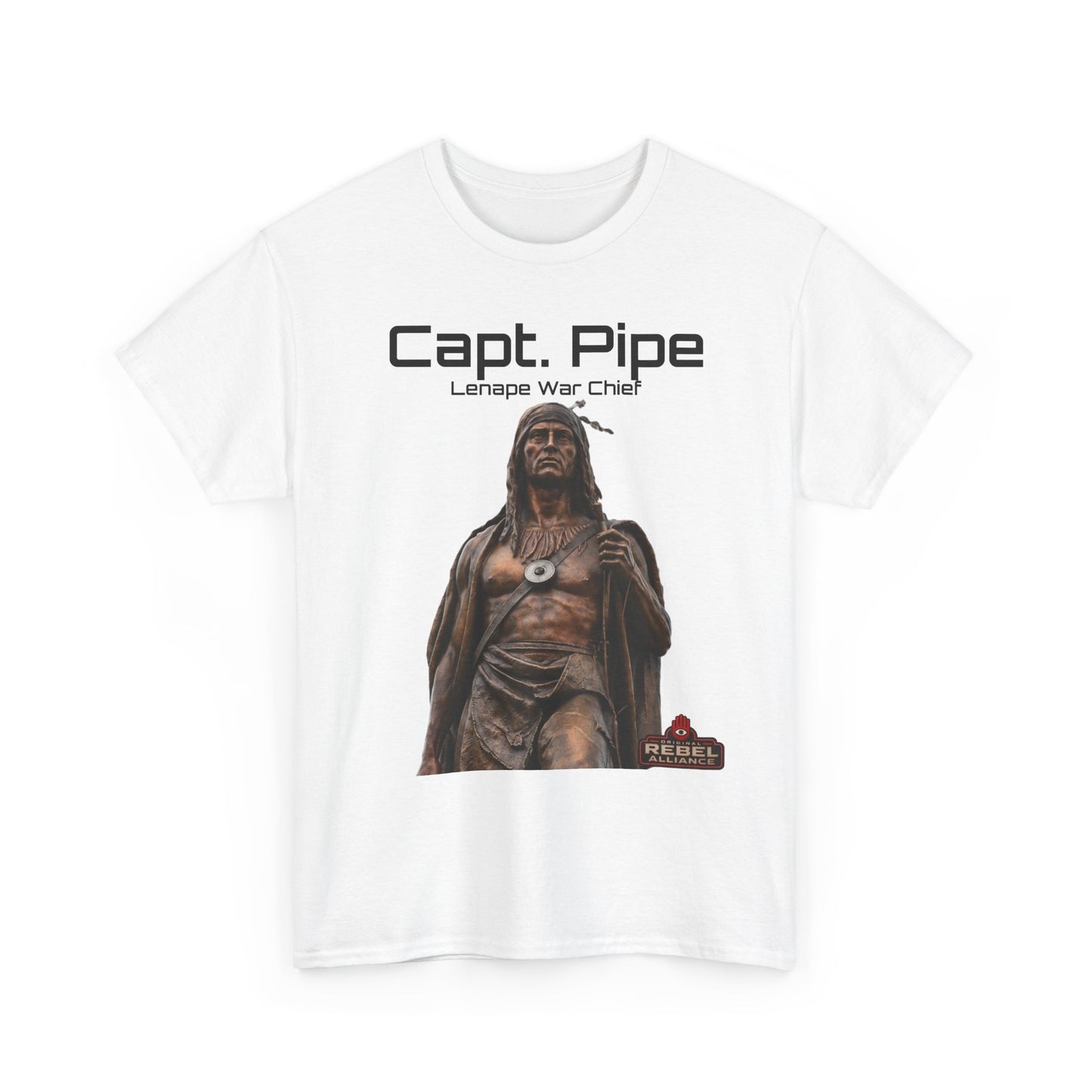 Capt. Pipe Lemape War Chief T‑Shirt — Native Warrior Graphic Tee