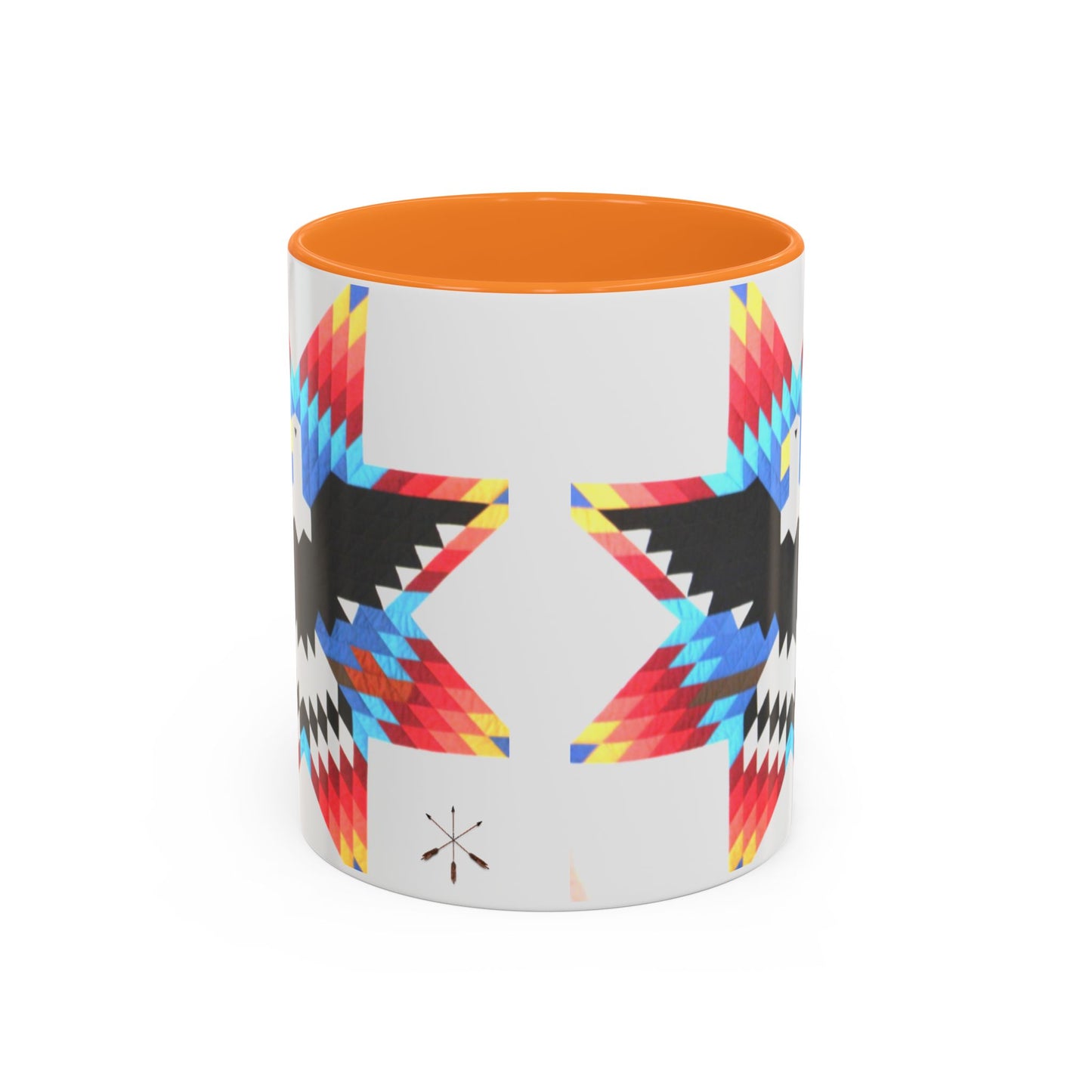 Onci  Eagle Star Ceramic Mug — Colorful Geometric Native-Inspired Coffee Cup (11oz, 15oz)