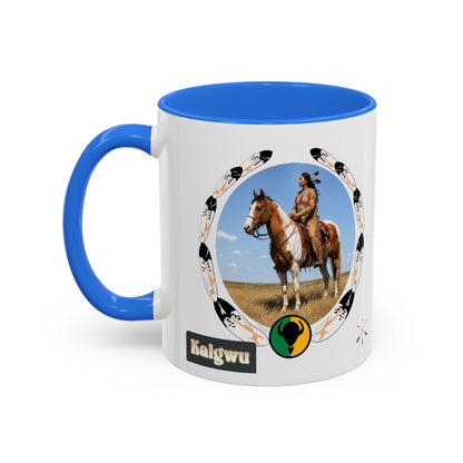 Kiowa Native Horse Photo Mug — Western Indigenous Pride Coffee Cup (11oz/15oz)