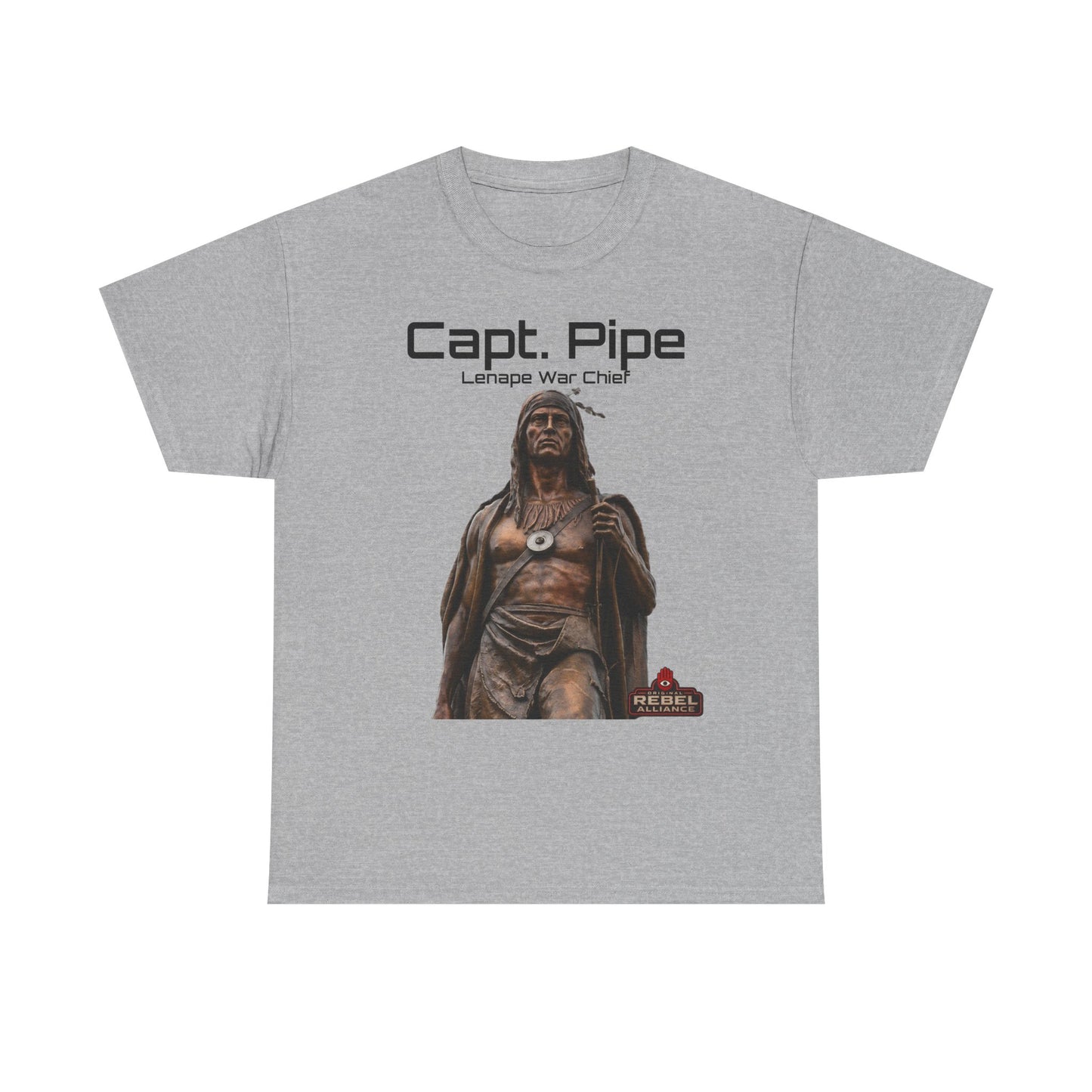 Capt. Pipe Lemape War Chief T‑Shirt — Native Warrior Graphic Tee