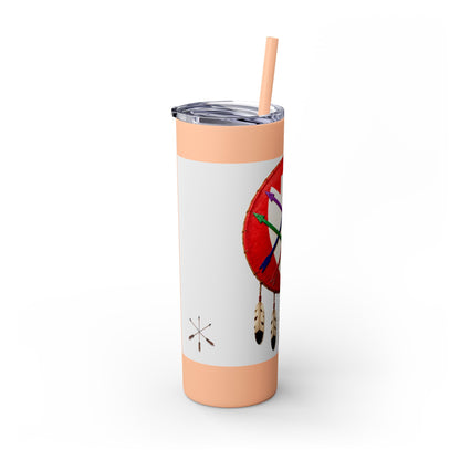 Peoria 20oz Skinny Tumbler with Dreamcatcher Shield Design