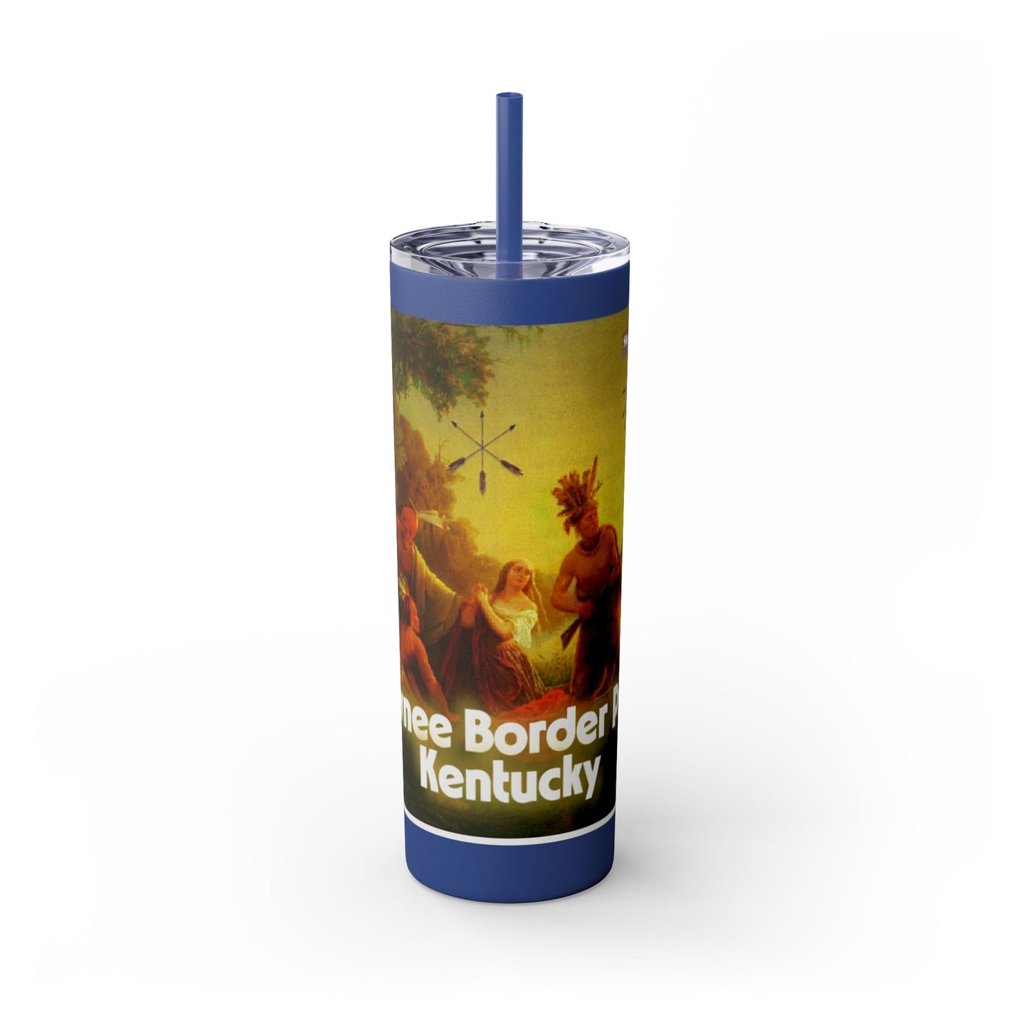 Shawnee Absentee Skinny Tumbler with Straw, 20oz