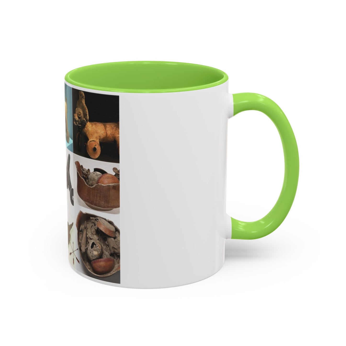 Aztec Artifact Photos Collage Coffee Mug (11oz/15oz)