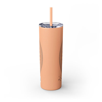 Otoe Missouria Native Animal Medicine Wheel 20oz Skinny Tumbler with Straw