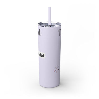 Wyandotte Skinny Tumbler with Straw, 20oz