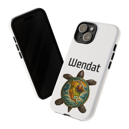 Wyandotte Wendat Turtle Phone Case — Indigenous Turtle Shield Design