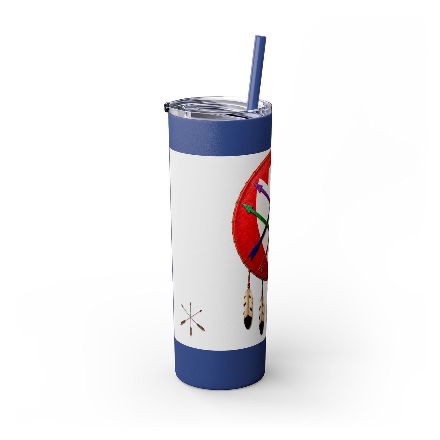 Peoria 20oz Skinny Tumbler with Dreamcatcher Shield Design
