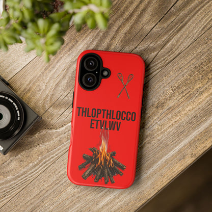 Thlopthlocco Protective Phone Case —  Text "THLOPTHLOCCO ETVLWV"