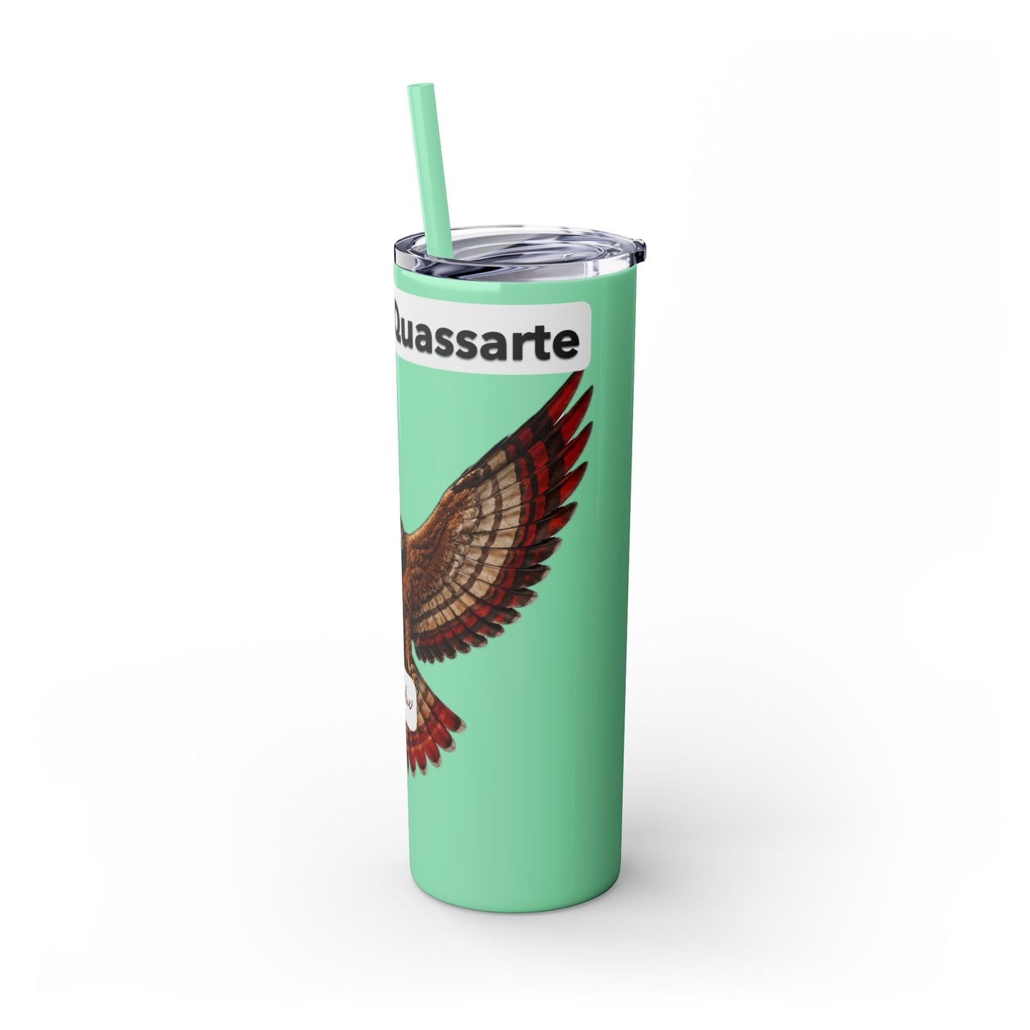 AQ Skinny Tumbler with Straw, 20oz