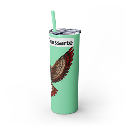 AQ Skinny Tumbler with Straw, 20oz