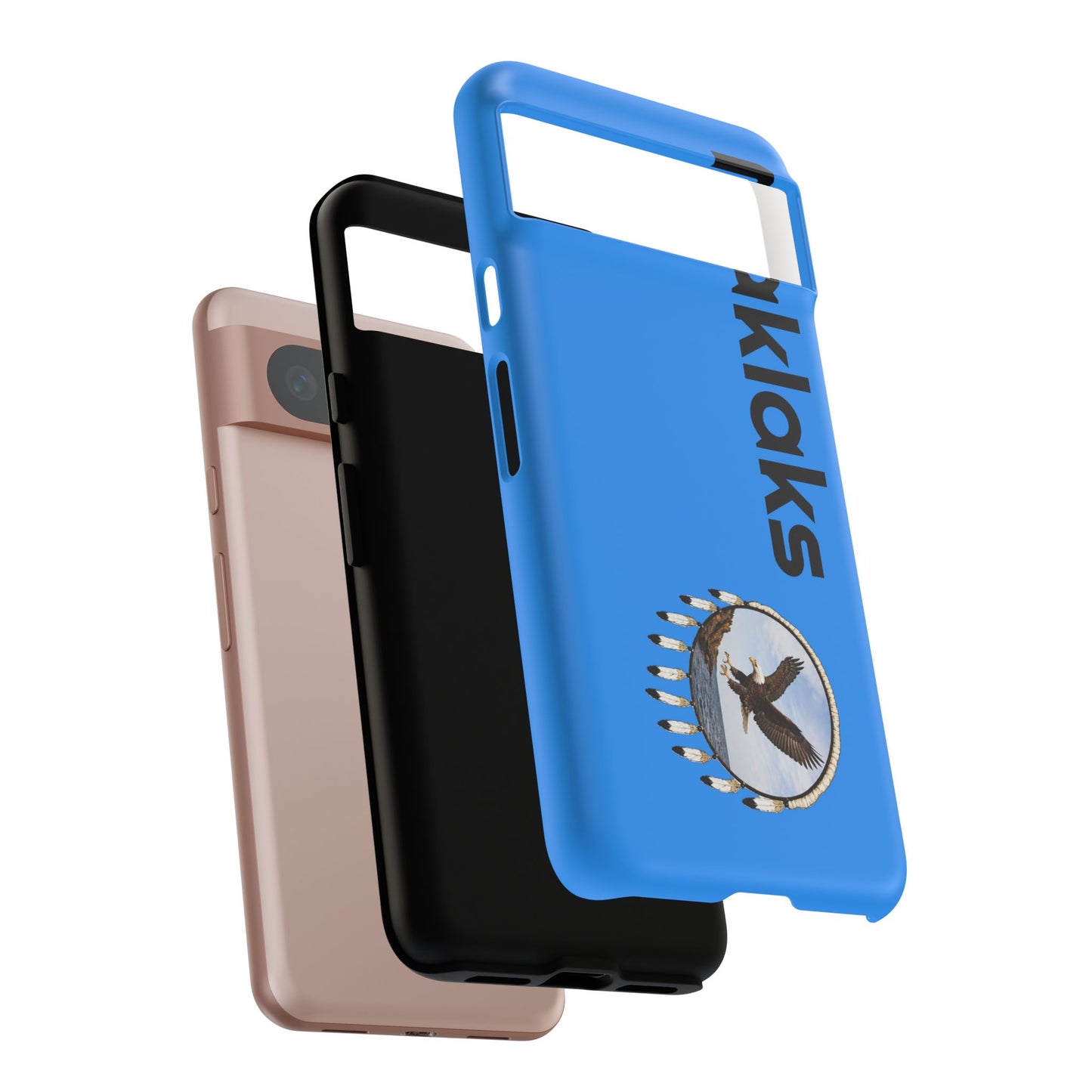 Modoc Blue 'Maklaks' Tough Phone Case with Eagle Drum Design