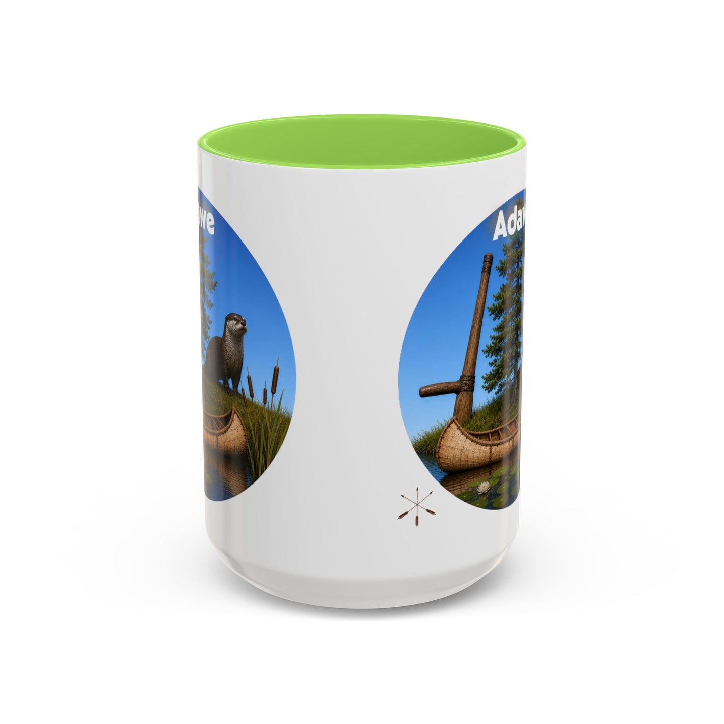 Ottawa Adawe Otter Canoe Mug — Nature Wildlife Coffee Cup (11oz & 15oz)
