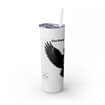 Sac Fox Skinny Tumbler with Straw, 20oz
