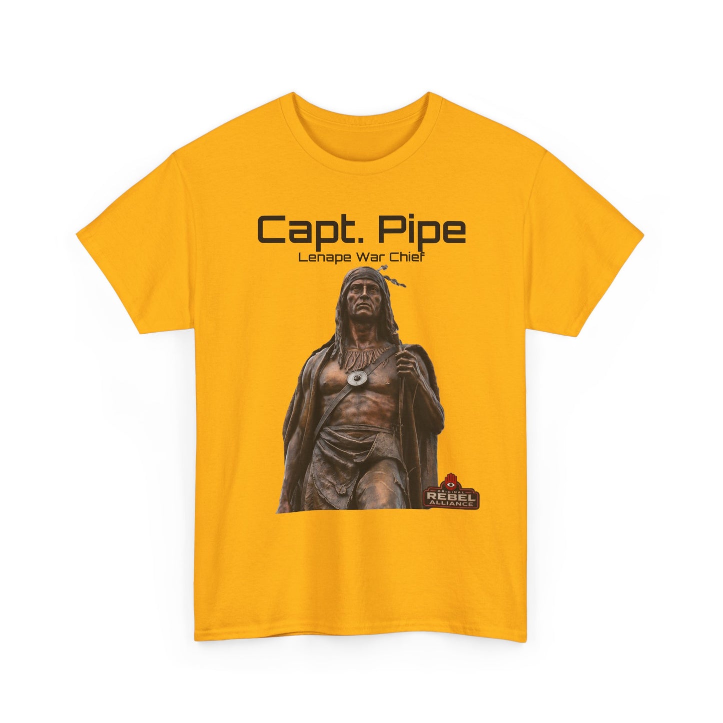 Capt. Pipe Lemape War Chief T‑Shirt — Native Warrior Graphic Tee