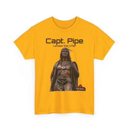 Capt. Pipe Lemape War Chief T‑Shirt — Native Warrior Graphic Tee