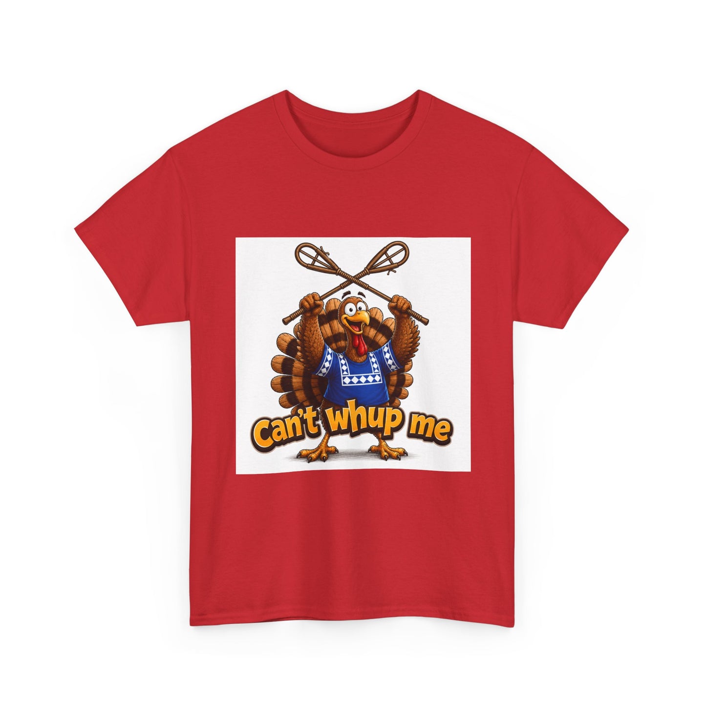 Turkey Mascot Tee — 'Can't Whup Me' Funny Thanksgiving T‑Shirt