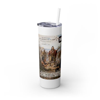 Miami Tribe Historical Skinny Tumbler 20oz — Native American Heritage Travel Cup
