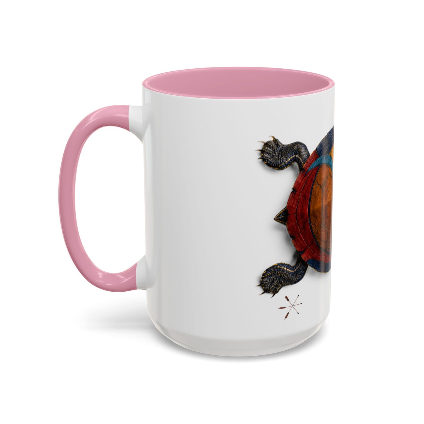Delaware West Colorful Turtle Coffee Mug — Vibrant Hand-Painted Shell Design (11oz/15oz)