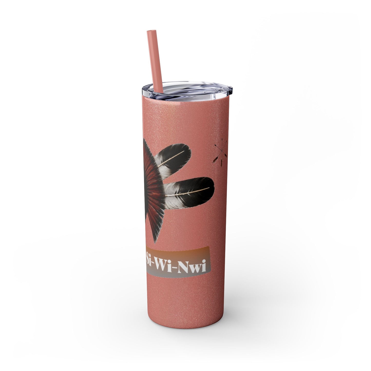 Shawnee Absentee Skinny Tumbler with Straw, 20oz