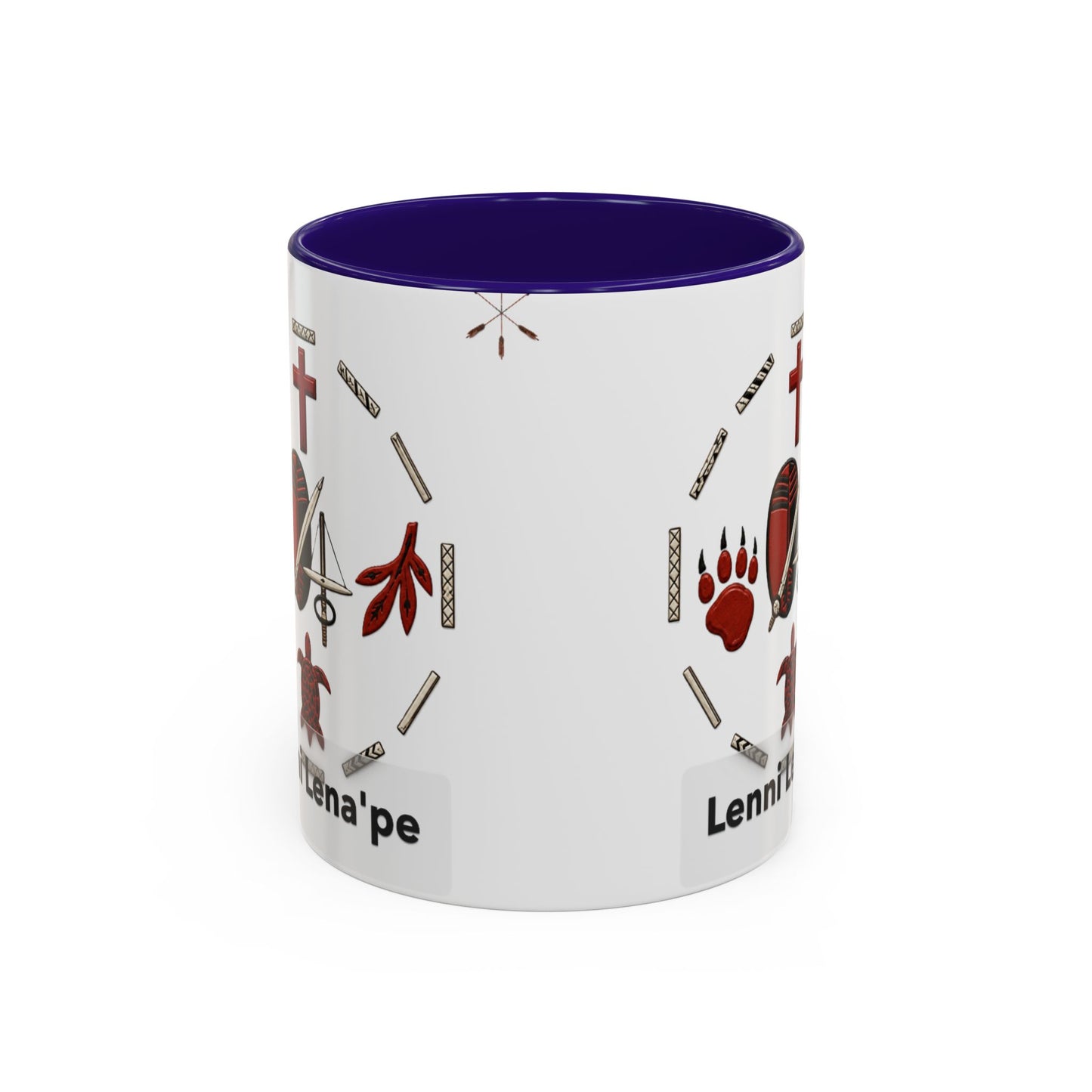 Delaware East Lenni Lenape Tribal Ceramic Mug – Native Symbols Coffee Cup (11oz/15oz)