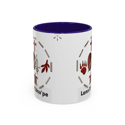 Delaware East Lenni Lenape Tribal Ceramic Mug – Native Symbols Coffee Cup (11oz/15oz)