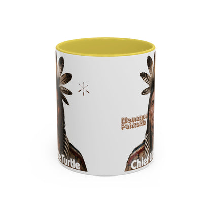 Miami Ceramic Mug — 'Chief Little Turtle' Native Warrior Portrait (11oz & 15oz)