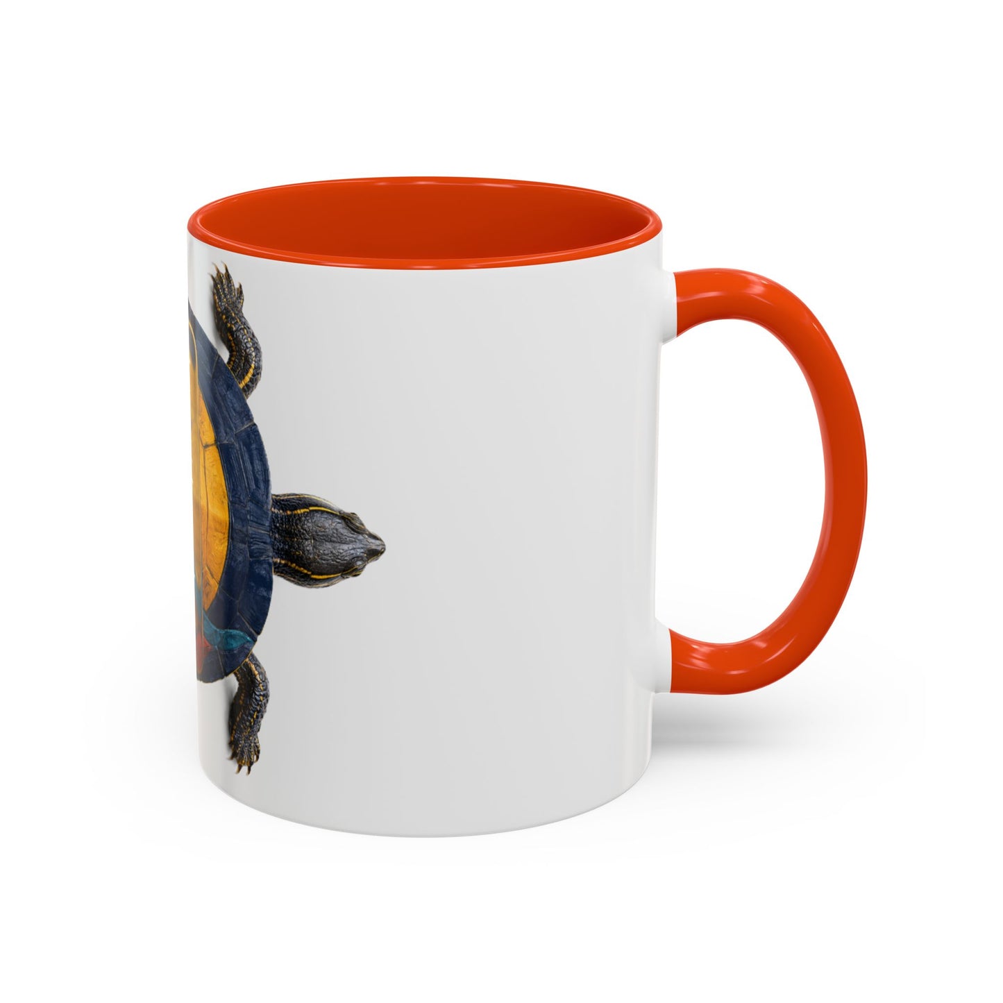 Delaware West Colorful Turtle Coffee Mug — Vibrant Hand-Painted Shell Design (11oz/15oz)