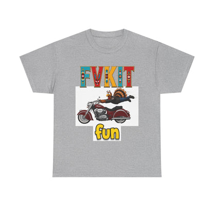 Turkey Motorcycle  Graphic Tee — Retro Rider Humor T-Shirt