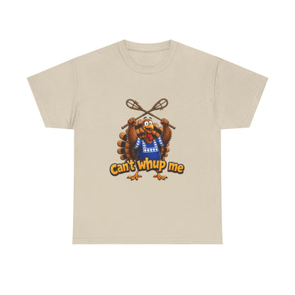 Turkey Mascot Tee — 'Can't Whup Me' Funny Thanksgiving T‑Shirt