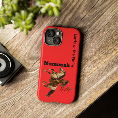 Comanche Numunah Horse Phone Case — 'Lords of the Plains' Red Protective Case
