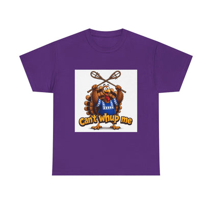 Turkey Mascot Tee — 'Can't Whup Me' Funny Thanksgiving T‑Shirt