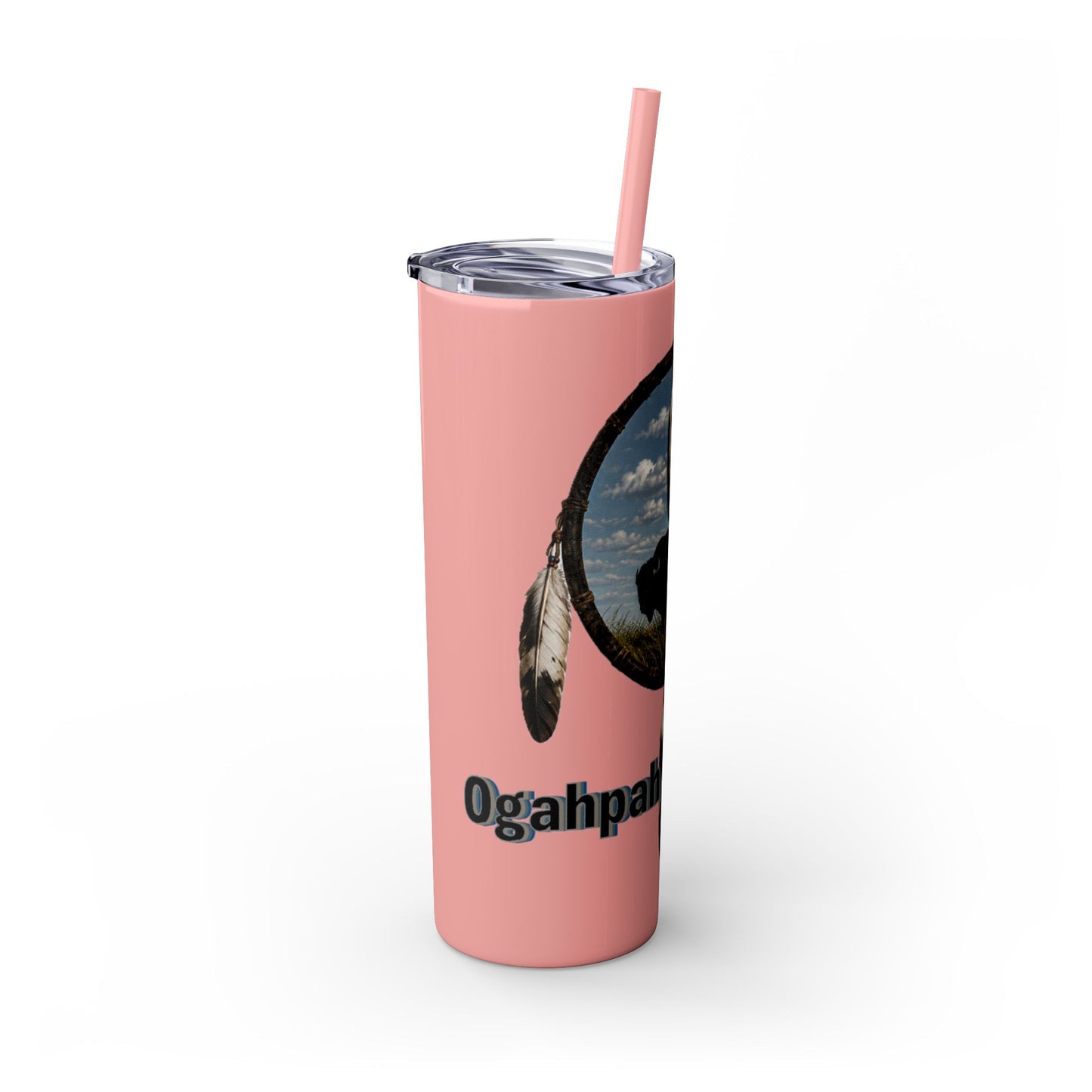 Quapaw Buffalo Skinny Tumbler 20oz — Ogahpahka Design